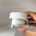 Bocaux cosmétiques de 15 grammes vides de contenants de maquillage de beauté pot acrylique blanc